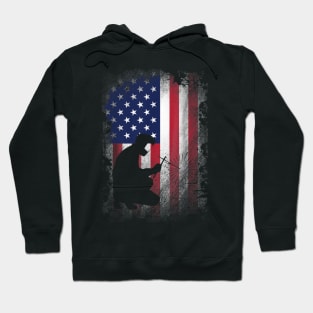 Welder American Flag Shirt USA Patriotic Welder Gift Hoodie